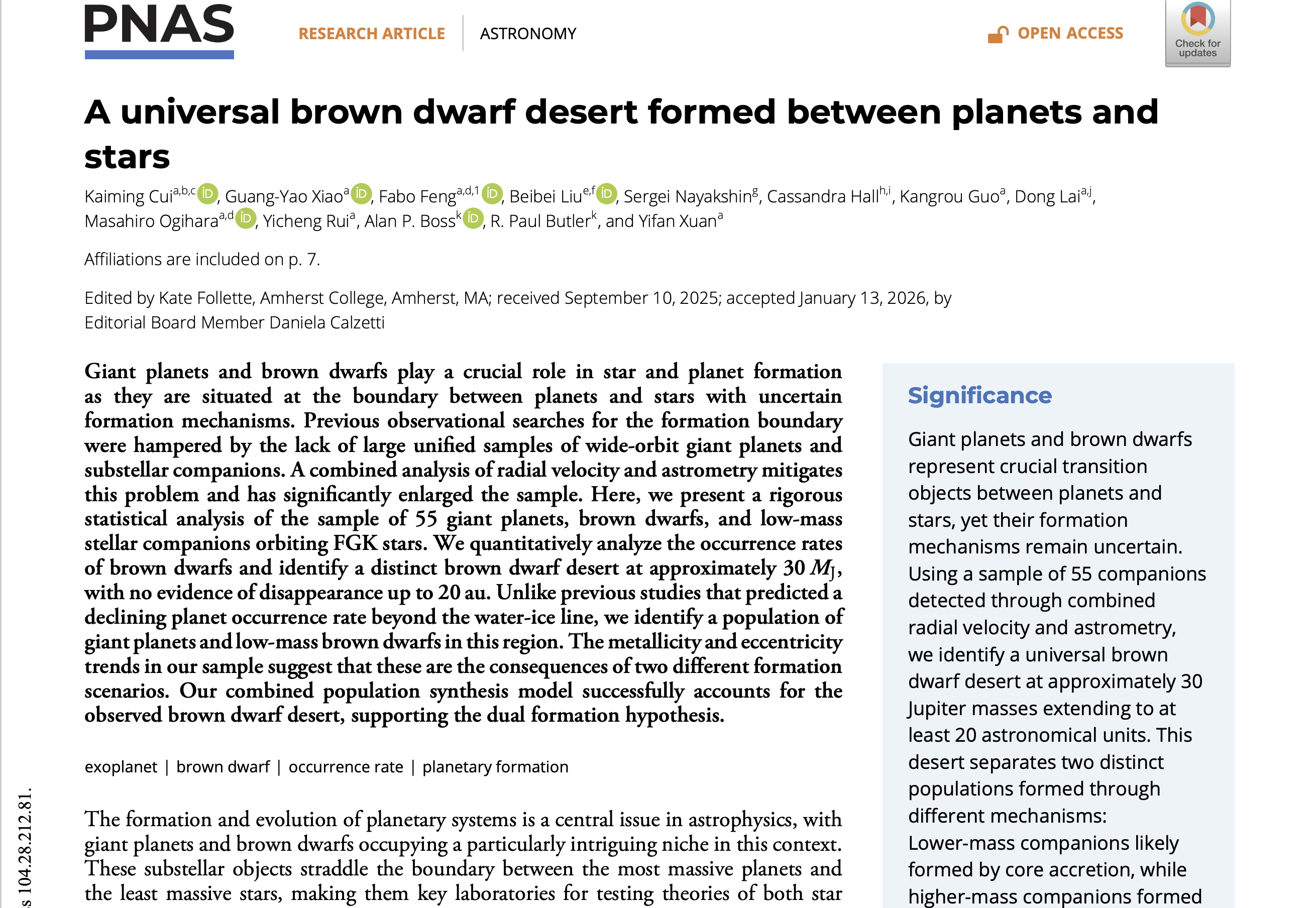 Substellar companion survey